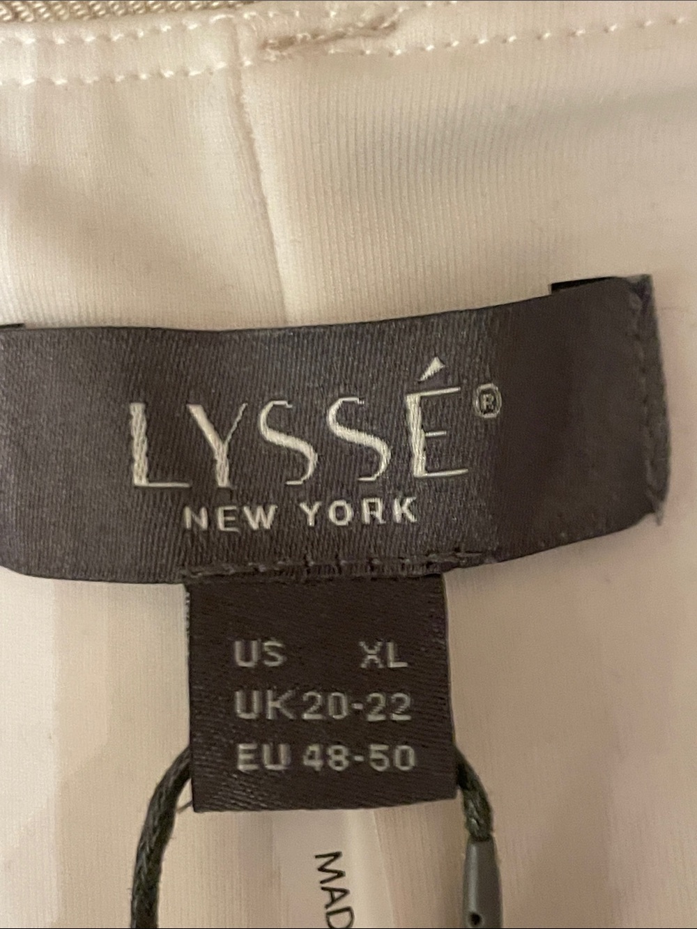Lysse Wide-Leg Dress Pants in Light Beige Linen Blend. XL - Picture 2 of 10